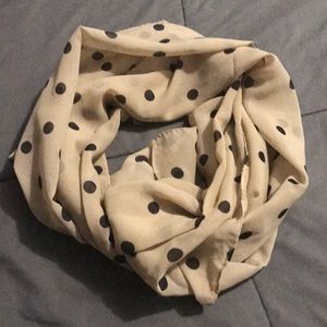 Women's polka dot scarf one size